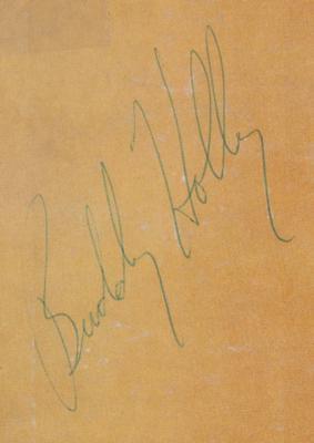 Lot #9122 Buddy Holly Rare Signed Album - Self-Titled Debut - Image 2