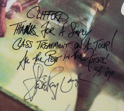 Lot #9205 Stevie Ray Vaughan Signed Poster - Australian 'Couldn't Stand the Weather' Tour - Image 2