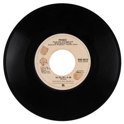 Lot #9226 Prince Signed 45 RPM Record - 'Soft and Wet' - His First Solo Single - Image 2