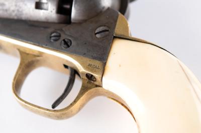 Lot #9127 Johnny Cash Colt Model 1851 Navy Revolver with Ivory Grips Presented to Gene Ferguson of Columbia Records - Image 8