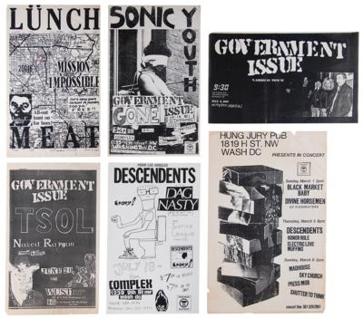 Lot #9179 Vintage Punk/Hardcore (6) DIY Posters