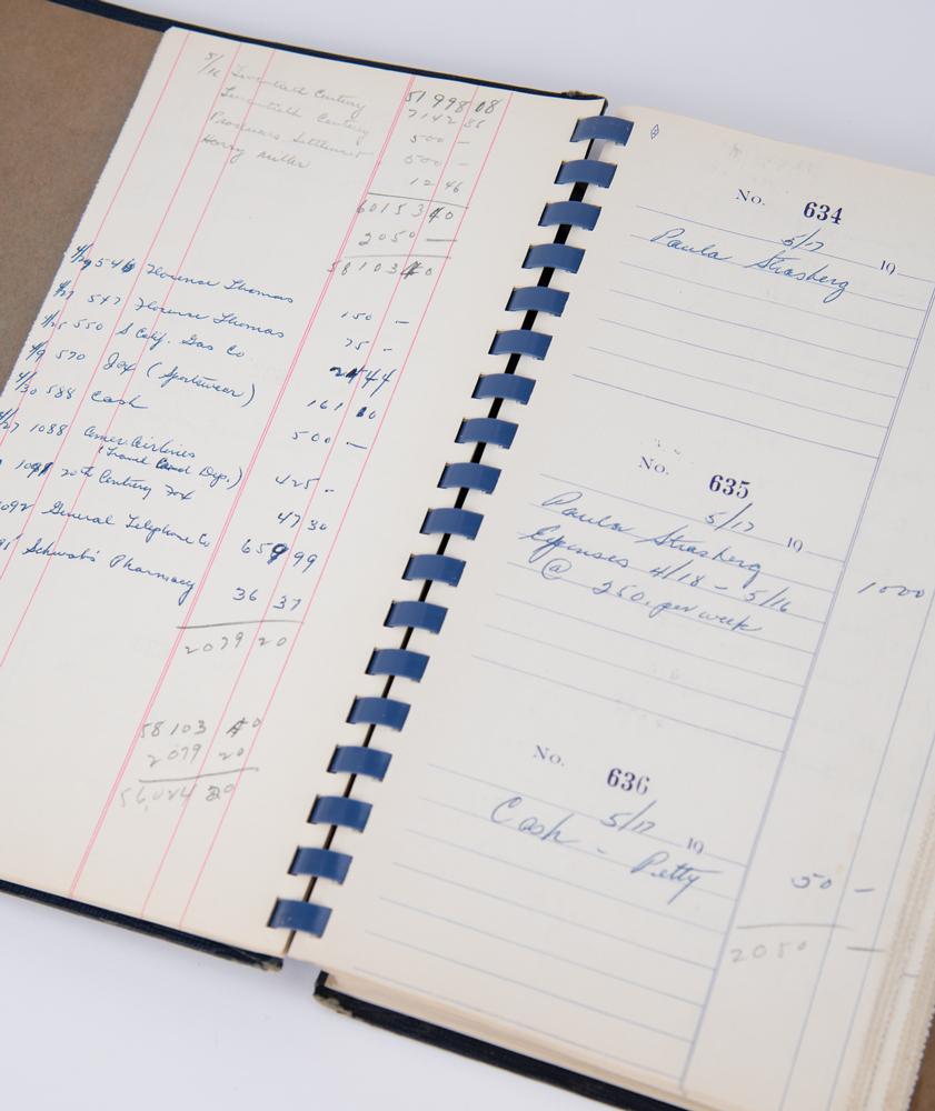 Lot 459 Marilyn Monroe Productions, Inc. Check Register (1956)