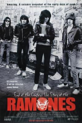 Lot #434 Ramones: End of the Century Poster Signed by Roberta Bayley and David Godlis - Image 1