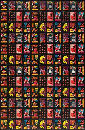 Lot #511 Nintendo: Donkey Kong 1982 Topps Uncut Sheet of (132) Sticker Cards - Image 1