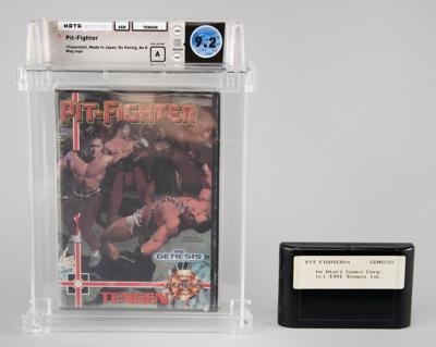 Lot #462 Sega Genesis: Pit-Fighter Prototype Cartridge and Sealed Video Game - Wata 9.2 - Image 1
