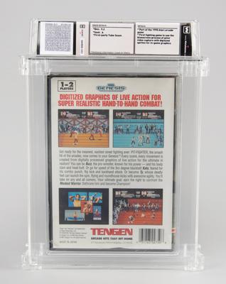 Lot #462 Sega Genesis: Pit-Fighter Prototype Cartridge and Sealed Video Game - Wata 9.2 - Image 2