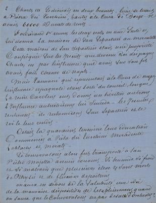Lot #340 Alexandre Dumas, pere Autograph Manuscript Signed on Music in Naples - Image 2