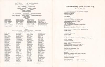Lot #26 John F. Kennedy: 1962 Madison Square Garden Birthday Program - Image 2