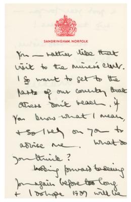 Lot #127 King Charles III Autograph Letter Signed to Jimmy Savile on Charity Work - Image 4