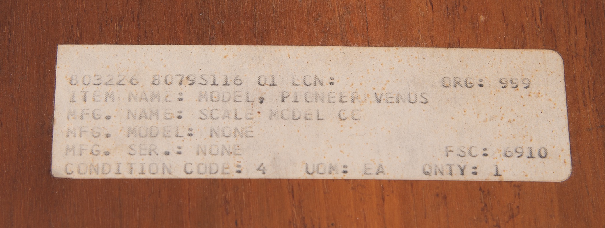 Lot #292 Pioneer Venus Multiprobe Model - Image 4