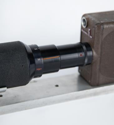 Lot #174 Bell & Howell 16mm Filmo Movie Camera with Telephoto Lens Camera - Image 8