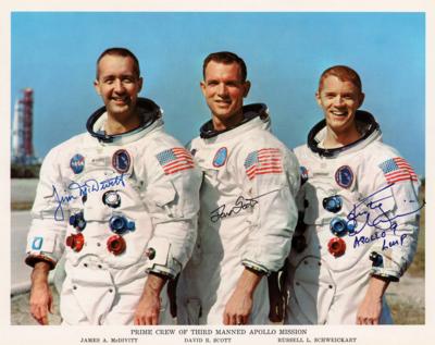 Lot #284 Apollo 9 Signed Photograph