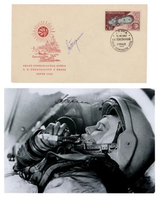 Lot #296 Valentina Tereshkova Signed Photograph