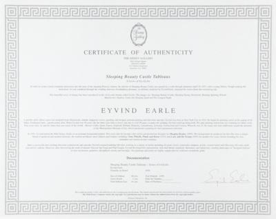 Lot #331 Eyvind Earle Signed 'Sleeping Beauty Castle Tableaus' Limited Edition Giclee Print -'Burning Spinning Wheels' - Image 3