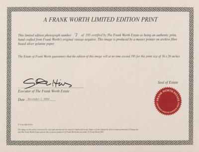 Lot #513 Frank Sinatra Limited Edition Oversized Photograph by Frank Worth - Image 2