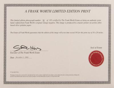 Lot #517 Elizabeth Taylor Limited Edition Oversized Photograph by Frank Worth - Image 2