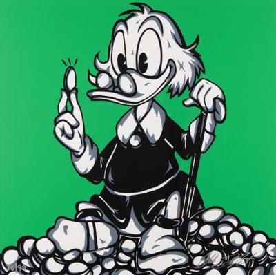 Lot #336 Scrooge McDuck Limited Edition Serigraph by Allison Lefcort Serigraph - Image 1