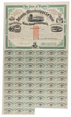 Lot #222 William Mahone Document Signed - Image 1