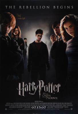 Lot #489 Harry Potter: Daniel Radcliffe Signed Movie Poster - Image 1