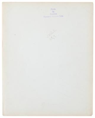 Lot #469 James Whale Virtually Nonexistant Signed Photograph with 