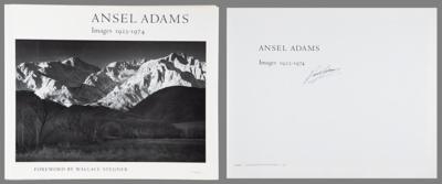 Lot #312 Ansel Adams Signed Book -Images 1923-1974 - Image 1