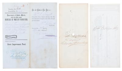 Lot #161 William M. 'Boss' Tweed and Associates (3) Signed Items - Image 2