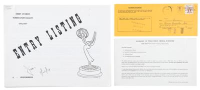 Lot #493 Jim Henson Signed Emmy Award Nomination Ballot - Image 1