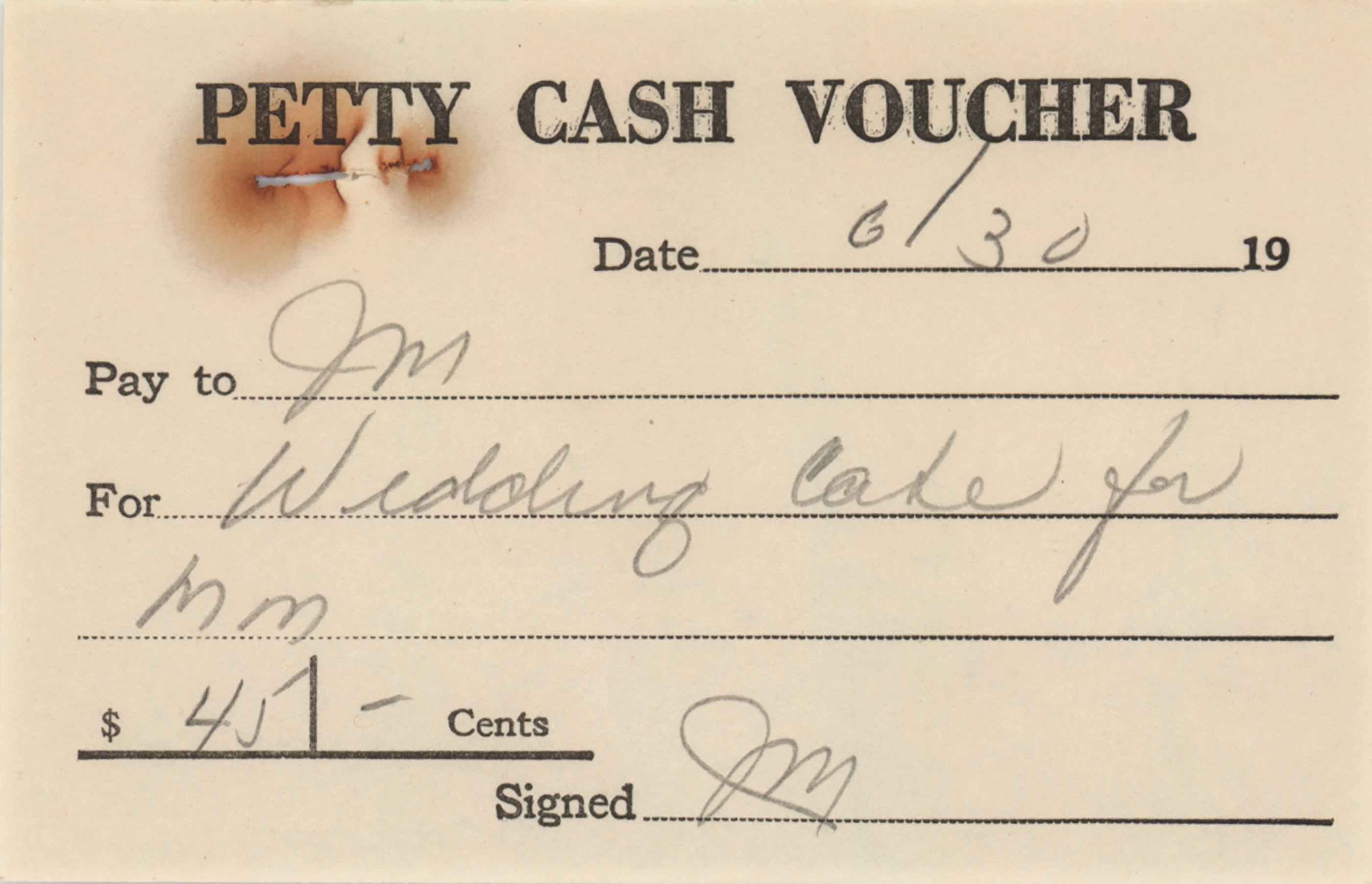 Lot #461 Marilyn Monroe and Arthur Miller Wedding Receipts - Image 7