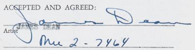 Lot #451 James Dean 1953 NBC Contract ? one of Dean's earliest television roles, signed at the age of 21 - Image 2
