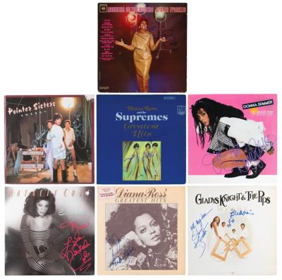 Lot #432 R&B Singers (7) Signed Albums