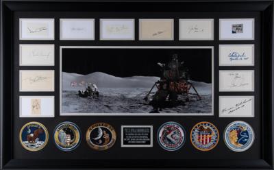 Lot #277 Moonwalkers (12) Signatures Oversized Display - Image 1