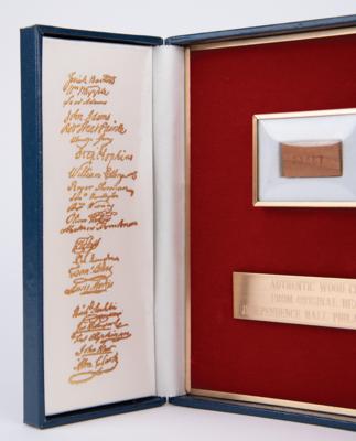 Lot #125 Independence Hall Wood Relic - Image 4