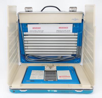 Lot #32 George W. Bush: Florida Voting Machine (2000 Election, Hanging Chad) Voting Machine - Image 1