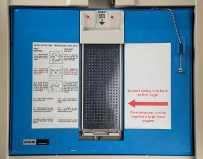 Lot #32 George W. Bush: Florida Voting Machine (2000 Election, Hanging Chad) Voting Machine - Image 3