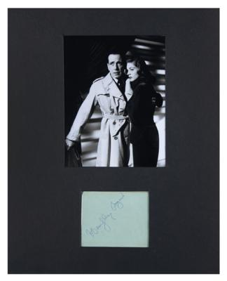 Lot #475 Humphrey Bogart Signature - Image 1
