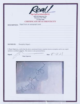 Lot #475 Humphrey Bogart Signature - Image 3
