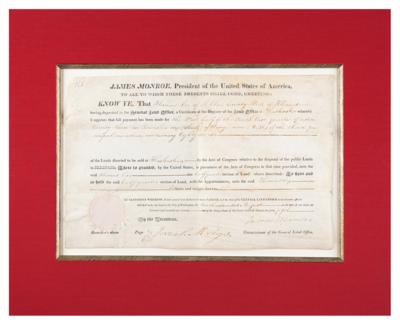 Lot #7 James Monroe Document Signed as President - Image 2