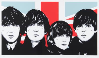 Lot #380 Beatles Limited Edition Serigraph Print by Allison Lefcort - Image 1
