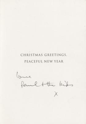 Lot #386 Beatles: Paul McCartney Signed Christmas Card - Image 1
