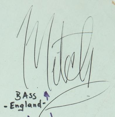 Lot #388 Jimi Hendrix Experience 1967 Signatures (Jaguar Club, Germany) - Image 3