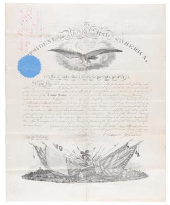 Lot #16 Andrew Johnson Document Signed as President -dated five days after the death of Abraham Lincoln - Image 1