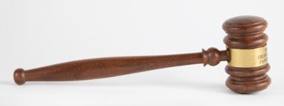 Lot #33 [George Bush] Wooden Gavel Made from the 1989 Inauguration Podium - Image 1