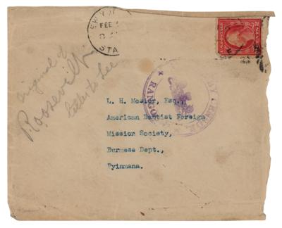 Lot #22 Theodore Roosevelt Typed Letter Signed on a Tiger Encounter in Burma - Image 4