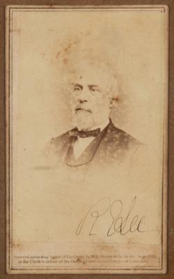 Lot #208 Robert E. Lee Signed Photograph (Signed for Nathan Bedford Forrest) - Image 1