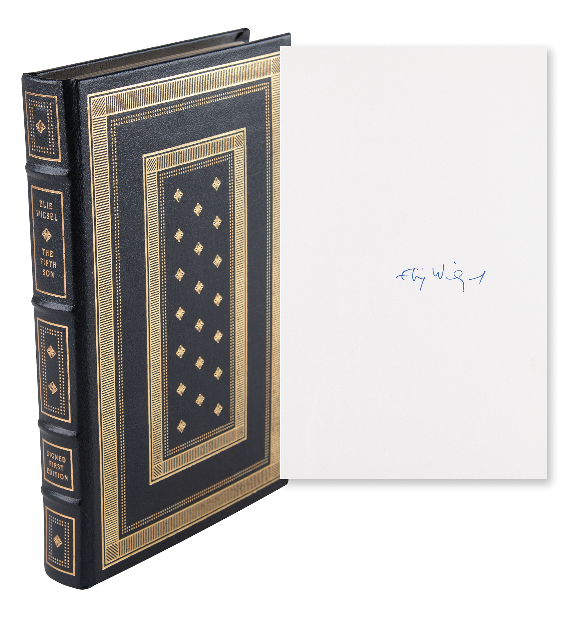 Lot #164 Elie Wiesel Signed Book - The Fifth Son - Image 1