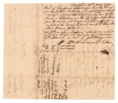 Lot #165 William Williams Autograph Document Signed - Image 2