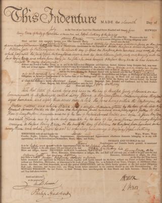 Lot #203 Henry Knox Document Signed - Image 1