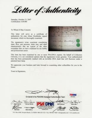 Lot #207 Abner Doubleday Document Signed - Image 10