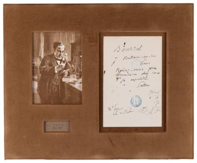 Lot #103 Louis Pasteur Autograph Letter Signed to Veterinarian and Rabies Researcher - Image 1