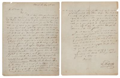 Lot #62 Lajos Kossuth Letter Signed on American Aid for Hungarian Independence - Image 1
